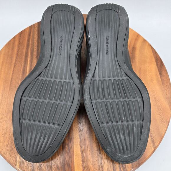 Cole Haan Shoes Mens 8 M Black Leather Venetian Grand Evolution Slip On Loafers - Picture 8 of 8